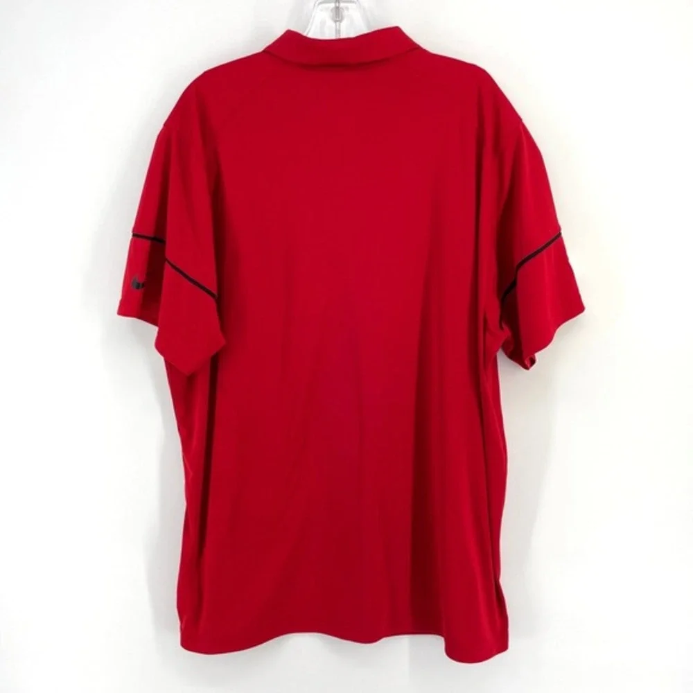 Nike NFL Atlanta Falcons Dri-FIT Training Polo Shirt Mens‎ XXL Red Short Sleeve